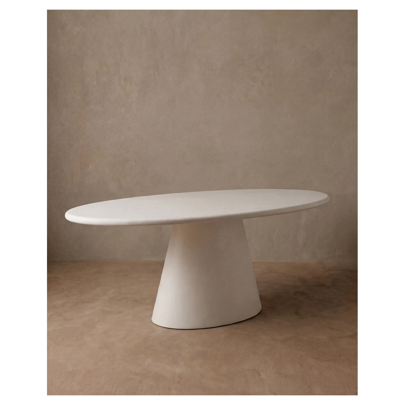 Gala-Mesa de comedor ovalada de