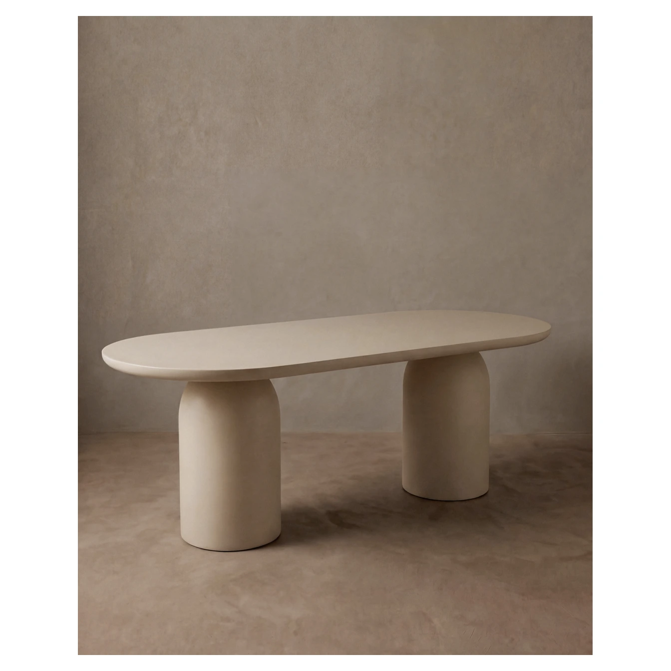 Duna -Mesa de comedor ovalada