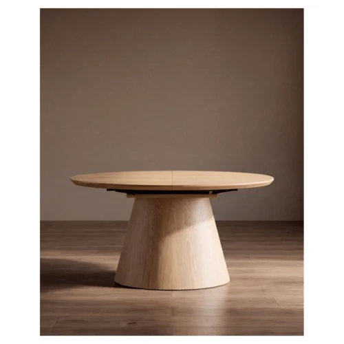 Mesa de comedor ovalada extensible