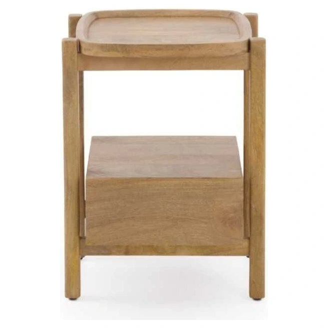 mesita de noche madera mango