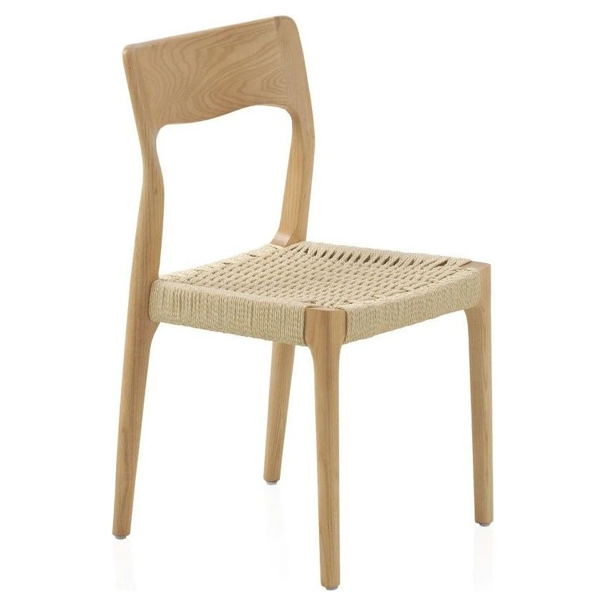 silla madera fresno asiento trenzado
