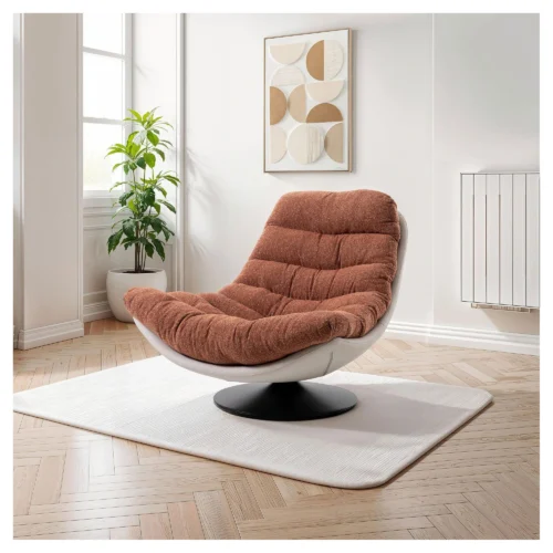 sillon giratorio caldera y beige