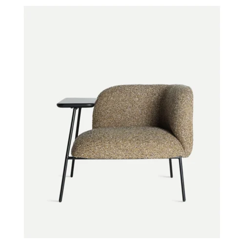 sillon tapizado con mesa auxiliar