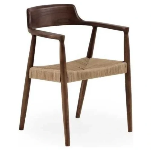 sillon madera toon nogal trenzado