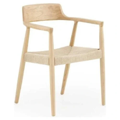 sillon madera toon asiento trenzado