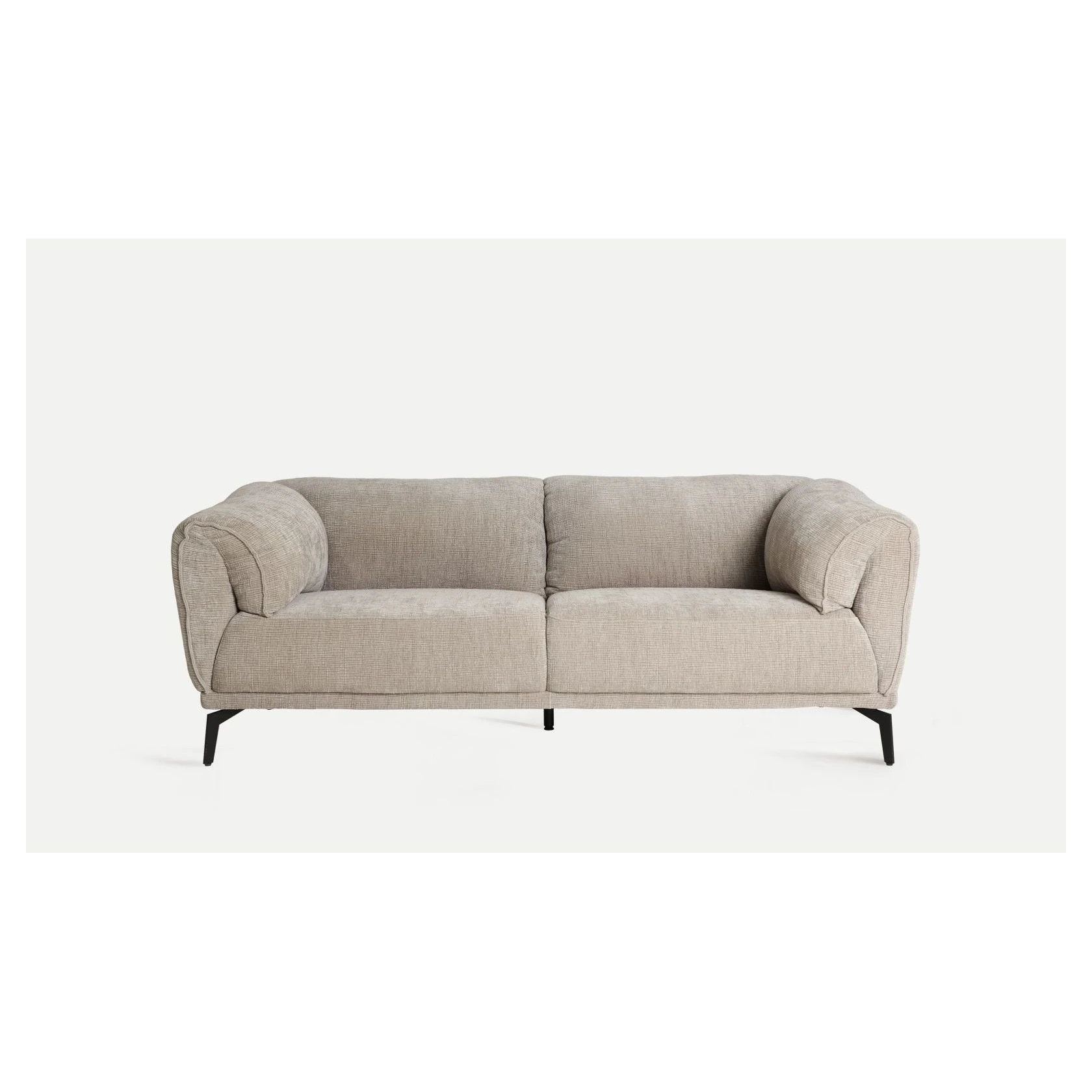 sofa tapizado beige dos plazas