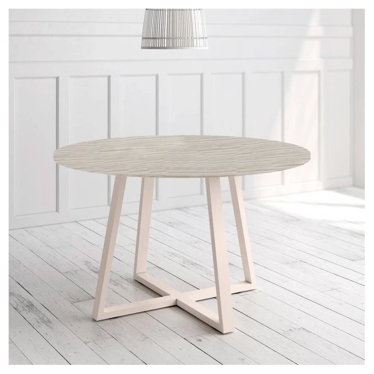 mesa comedor redonda marfil