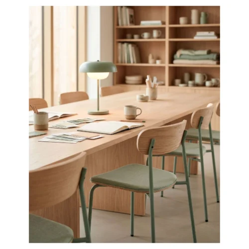 silla comedor verde aguamarina