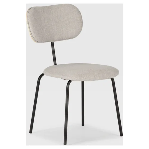 silla comedor tapizada beige