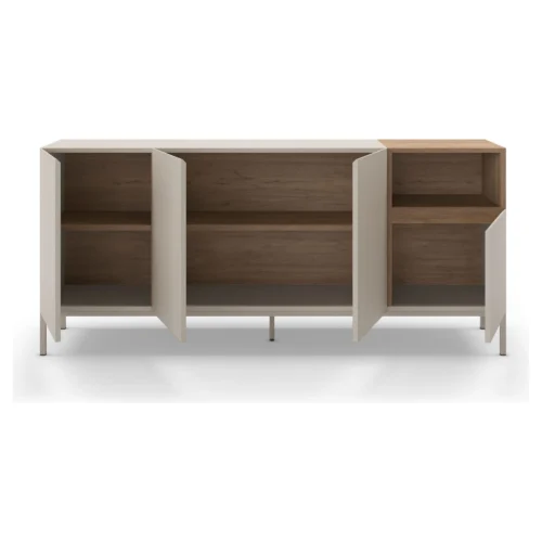 aparador cailin crema madera metal