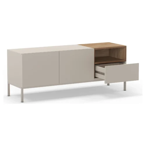 mueble tv cailin crema madera