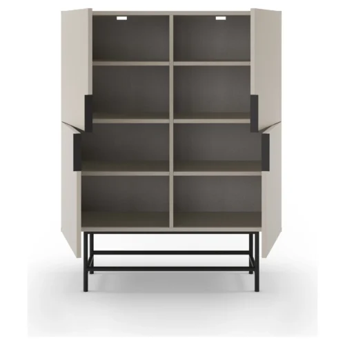 mueble auxiliar alto crema eldia