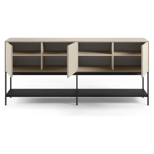 aparador amira crema negro 180cm