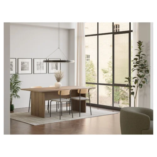 mesa comedor rectangular roble