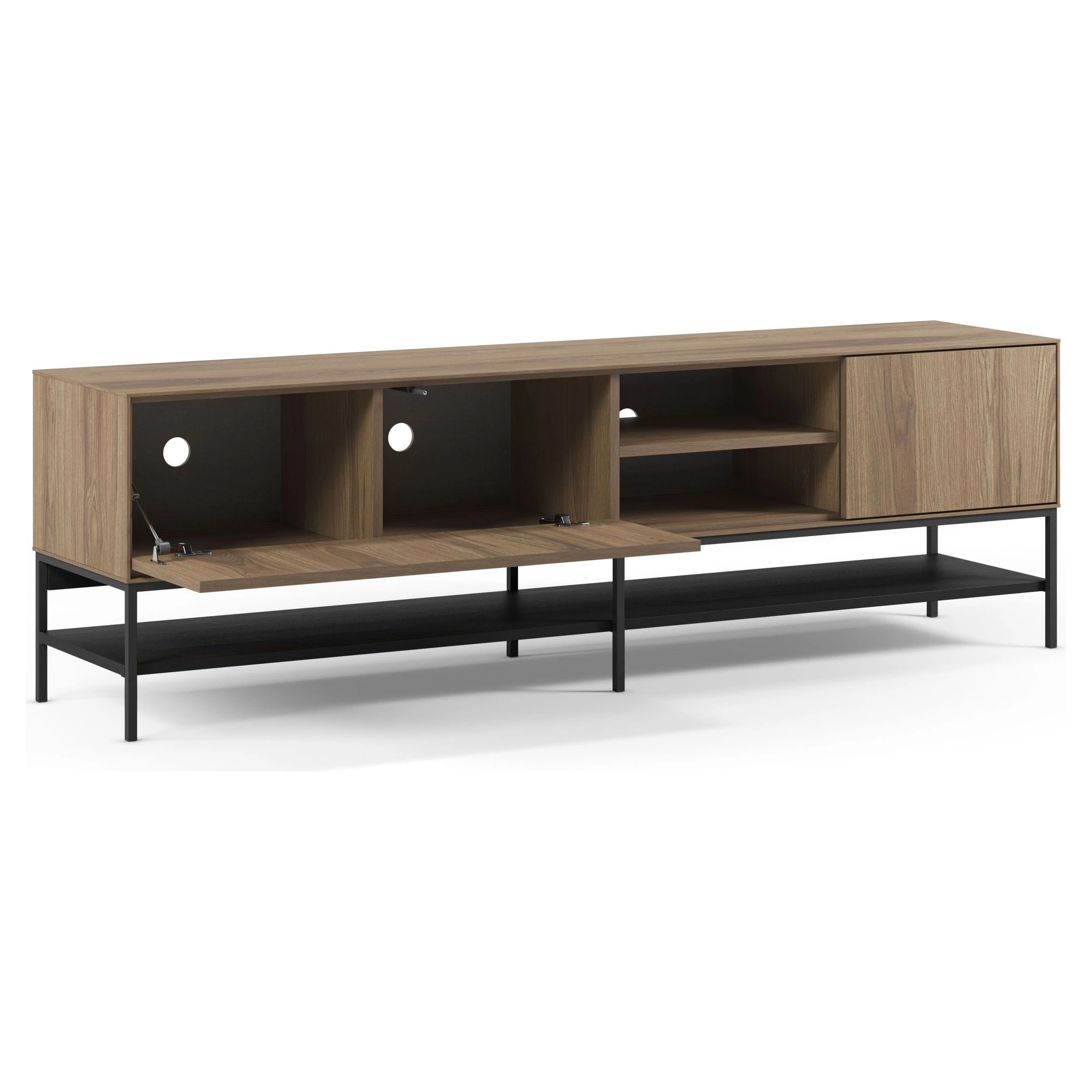 mueble tv amira roble negro