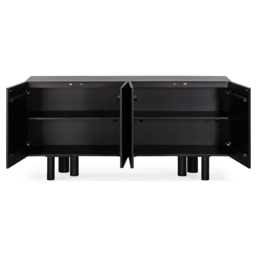 aparador madera negro relieve tamira