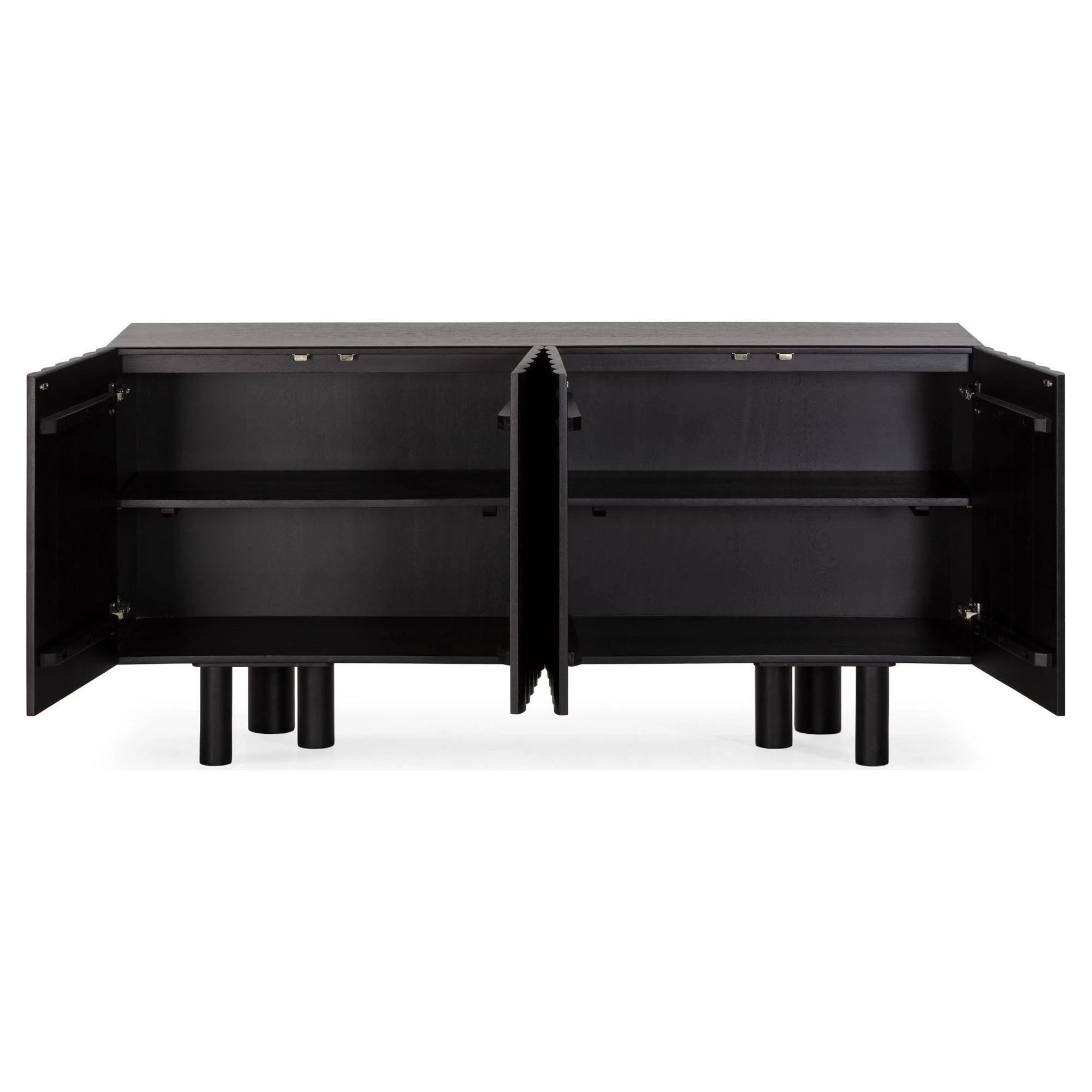aparador madera negro relieve tamira