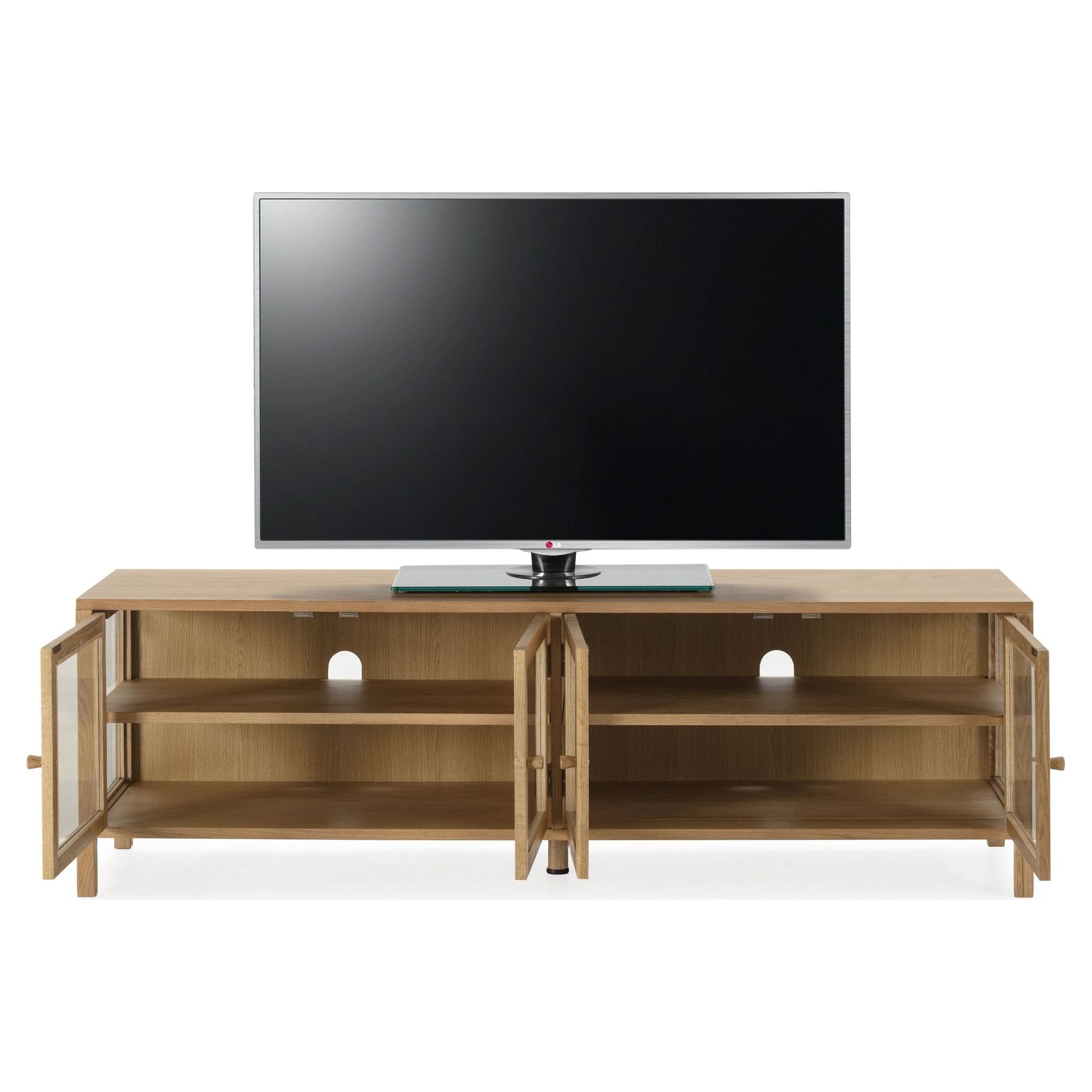 mueble TV roble cristal ceci