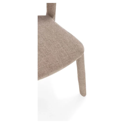 silla tapizada gris moderna