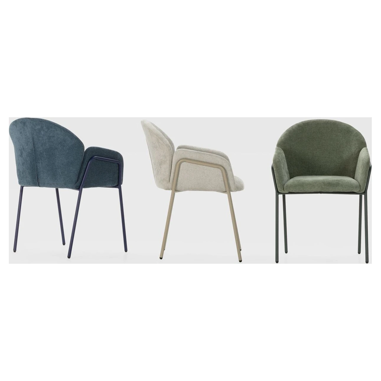 silla tapizada beige con brazos