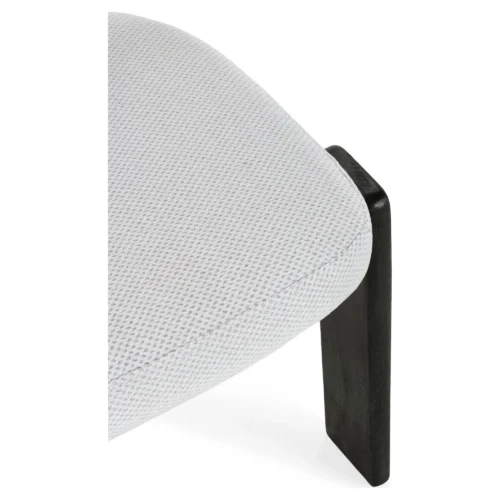 silla comedor tapizada gris negro
