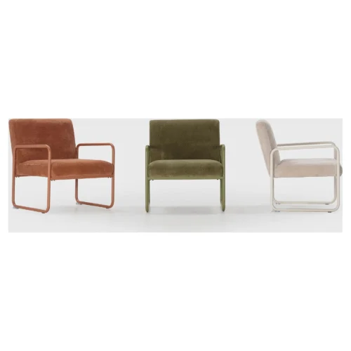 sillon tapizado verde metal