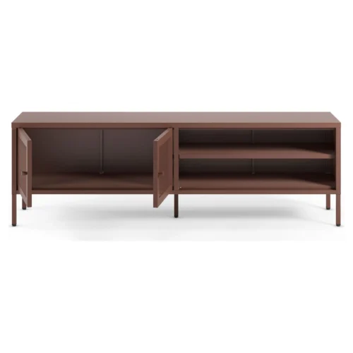 mueble tv metalico burdeos