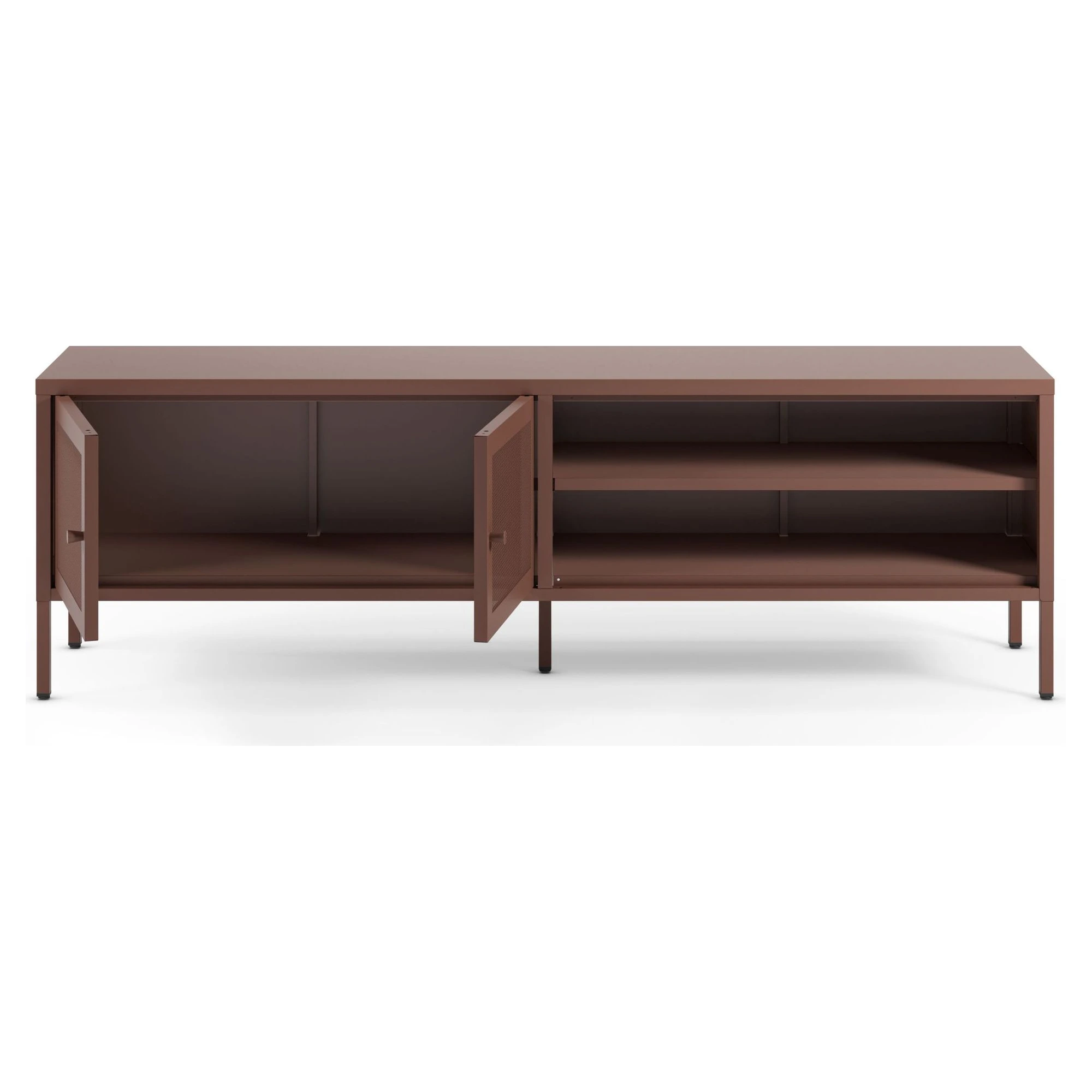 mueble tv metalico burdeos
