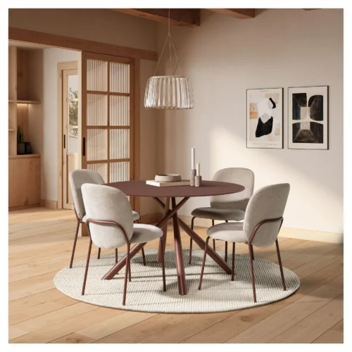 mesa redonda terracota 120 cm