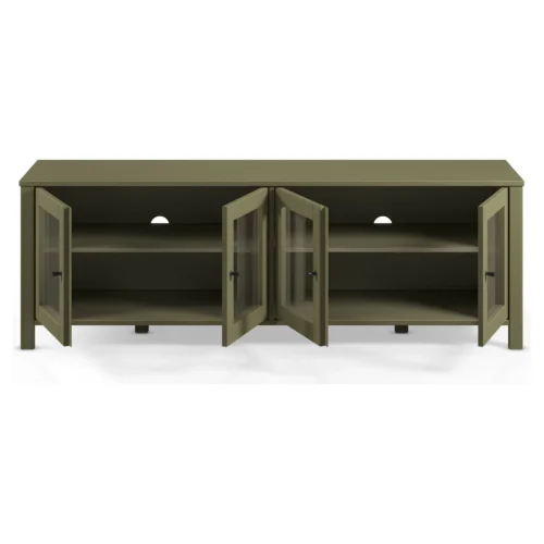 mueble tv verde 4 puertas