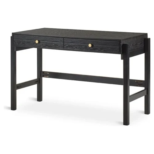 escritorio de madera negro