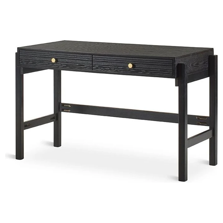 escritorio de madera negro