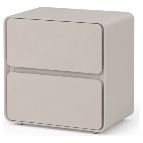 mesita de noche beige