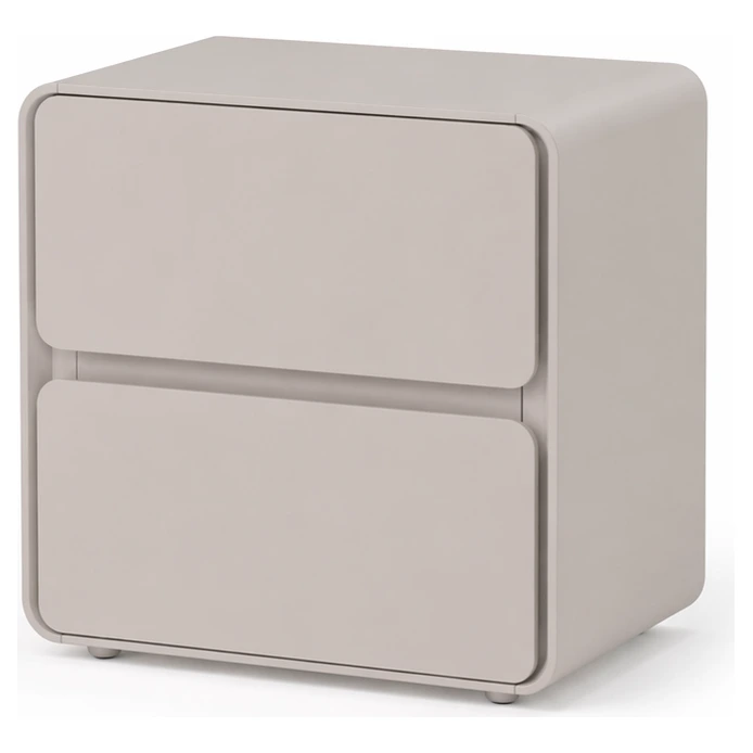 mesita de noche beige