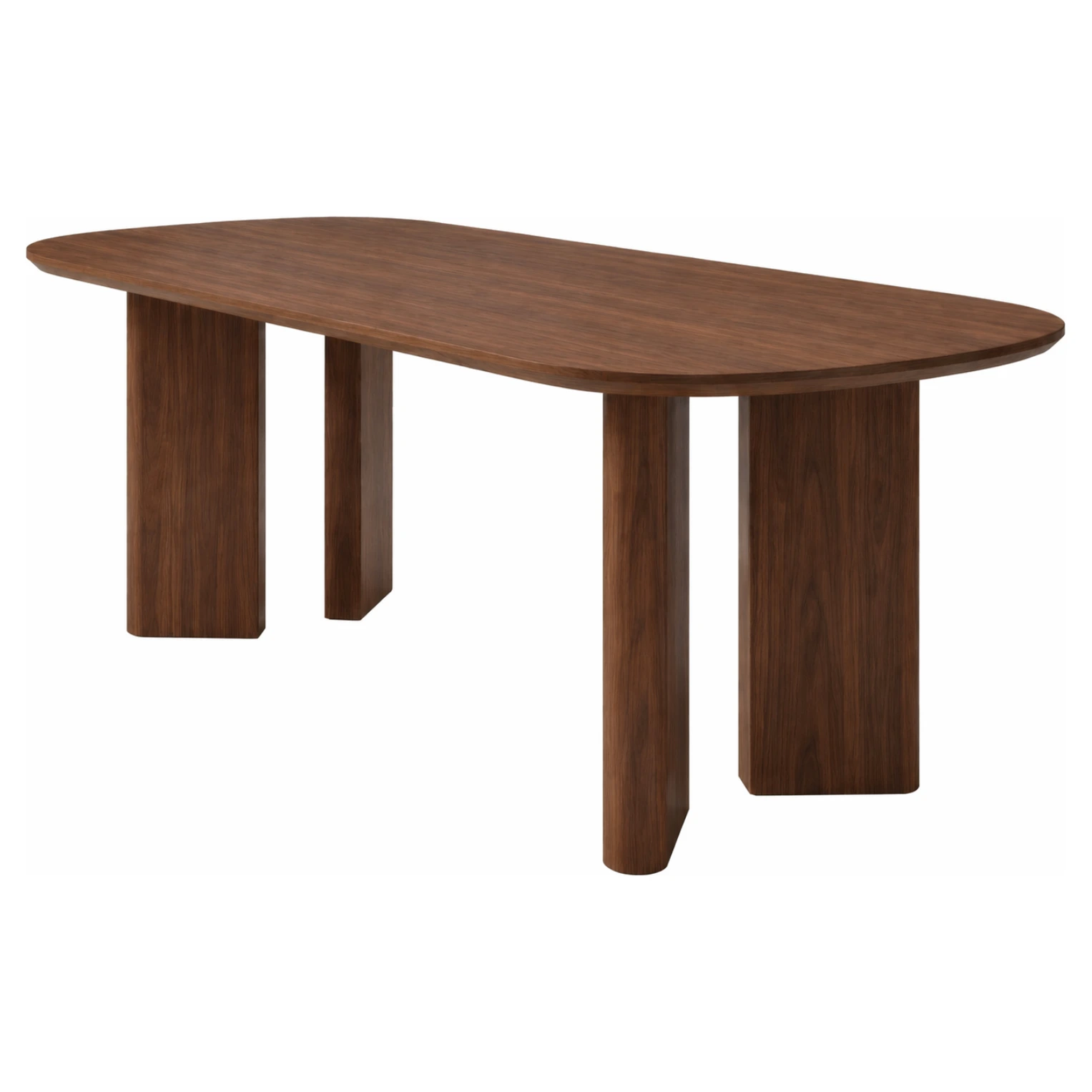 mesa comedor ovalada nogal
