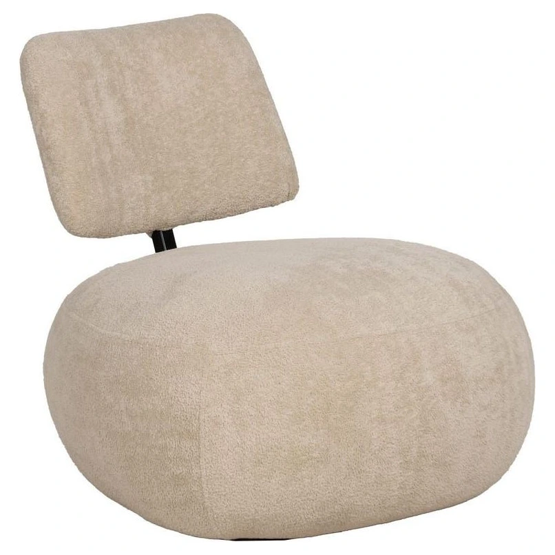 sillon bajo tapizado beige borreguito