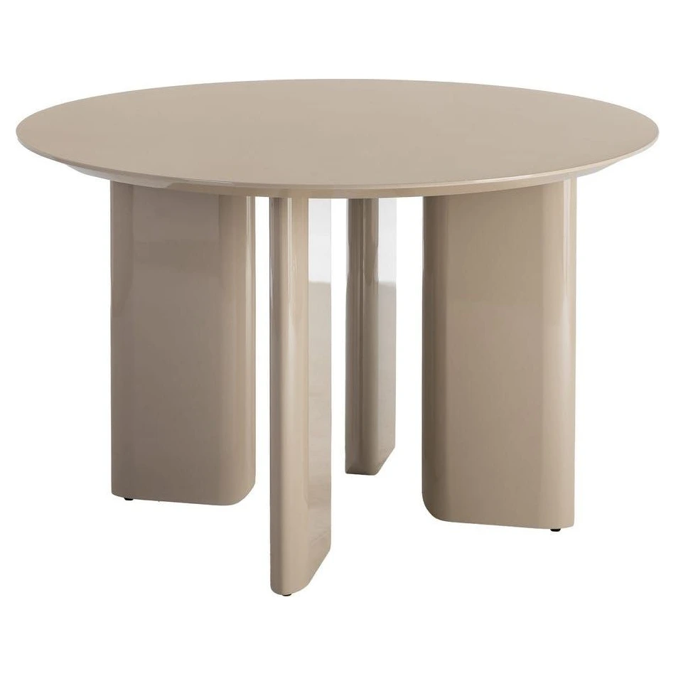 MESA COMEDOR ALTO BRILLO TAUPE