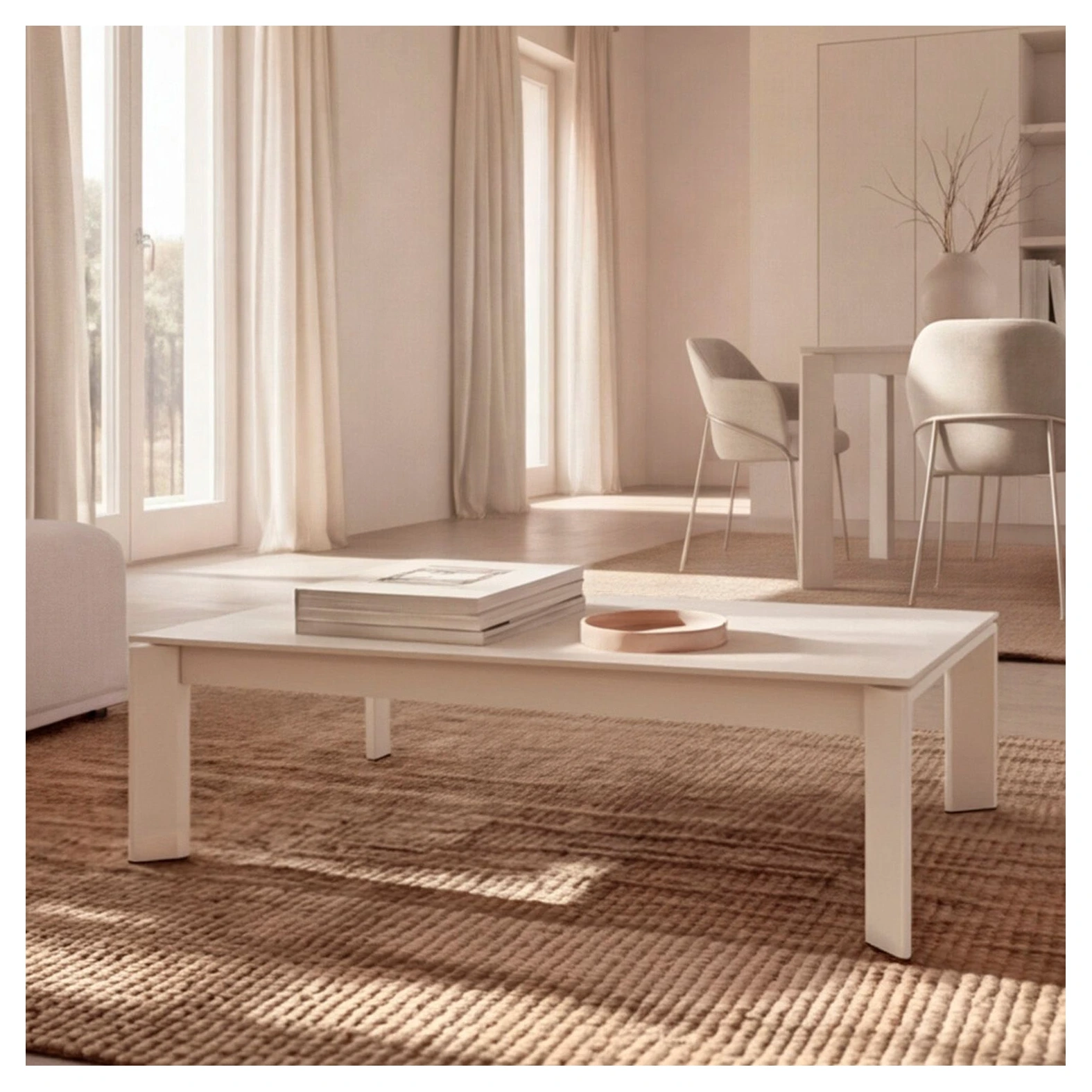 mesa centro elevable oliver travertino