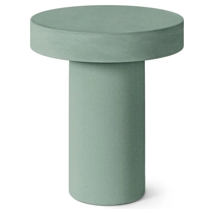 mesa auxiliar verde mirko cemento