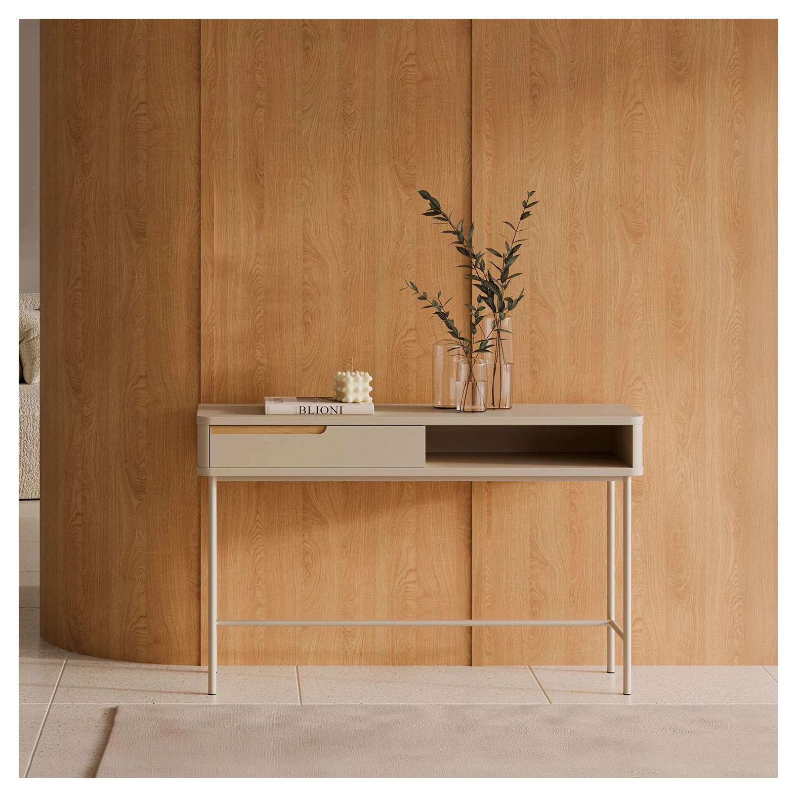 consola recibidor bergen beige