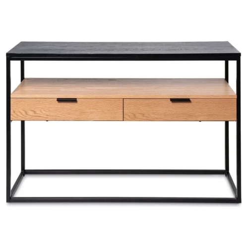 consola recibidor roble metal yuri