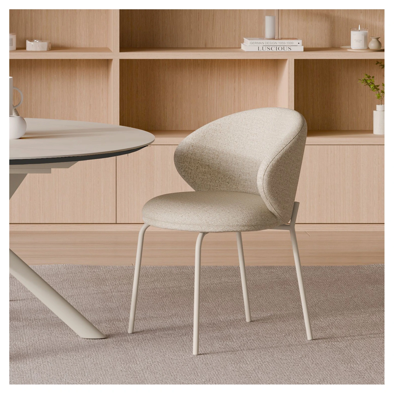 Silla LISBET beige (pata beige)