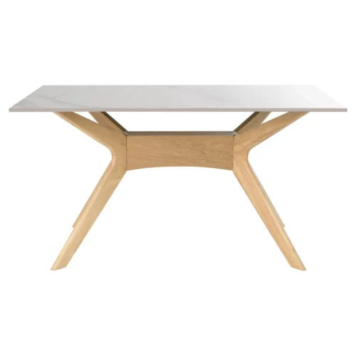 mesa comedor eloise blanco roble