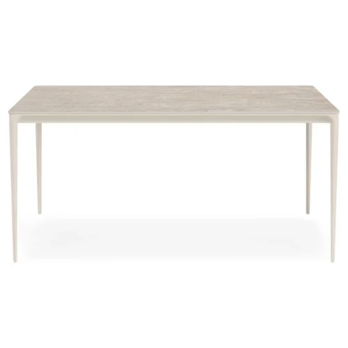 mesa comedor travertino patas beige
