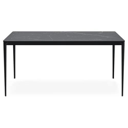 mesa comedor porcelanico negro arya