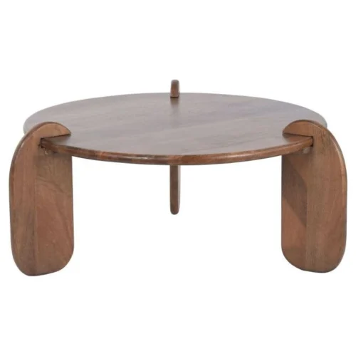 mesa centro madera mango marron
