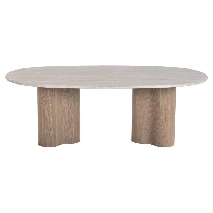 mesa de centro granito madera