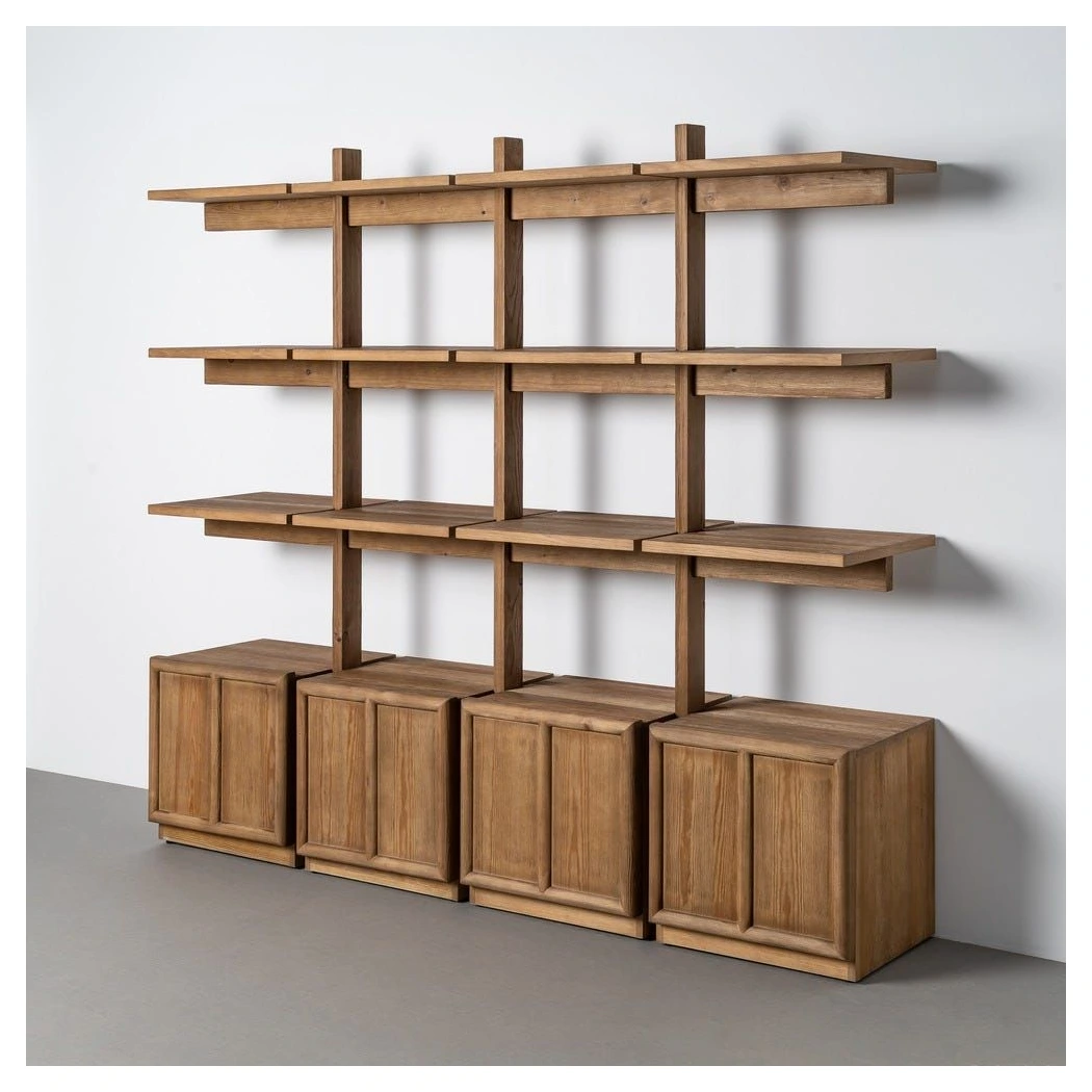 estantería madera de pino salón
