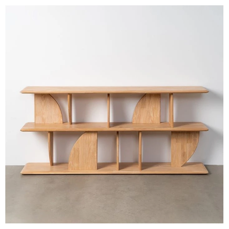 estantería baja de madera