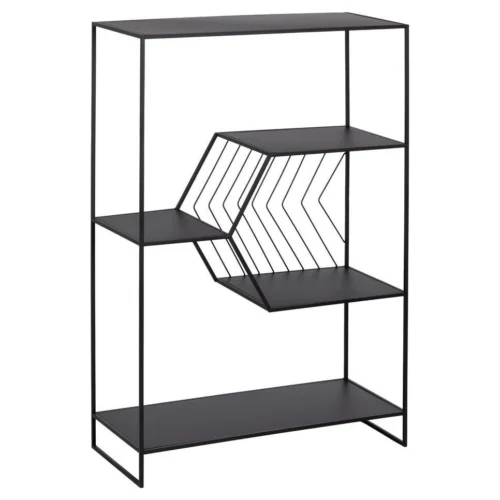 estanteria de metal negro